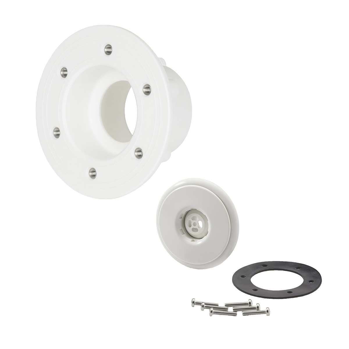 Einströmdüse M5 deluxe weiß, kurze Ausführung