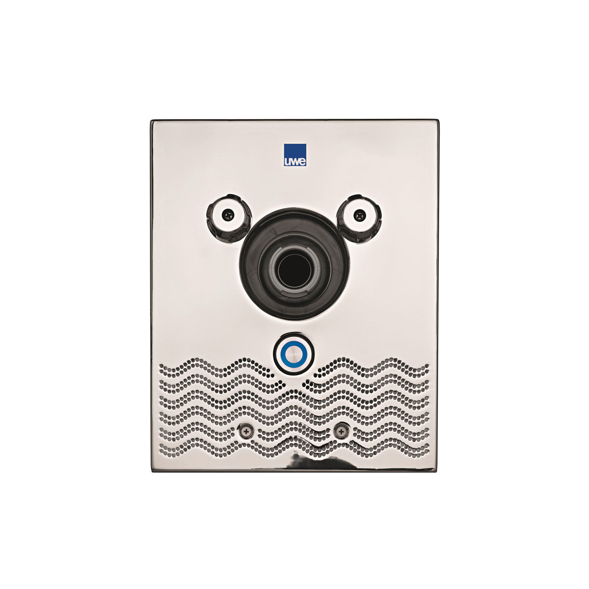 JUNO Fertigmontage mit Edelstahlblende PIEZO