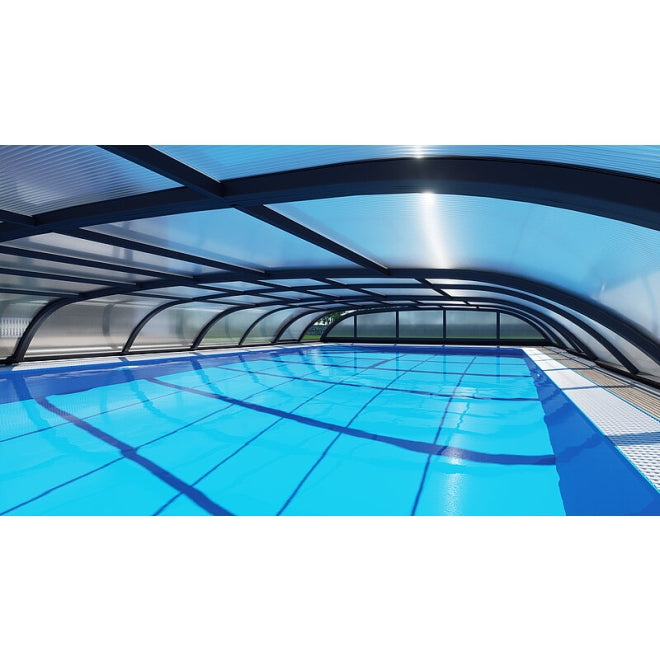 Pool-Überdachung / Schwimmbadüberdachung Dallas Clear B, 462 x 850 cm