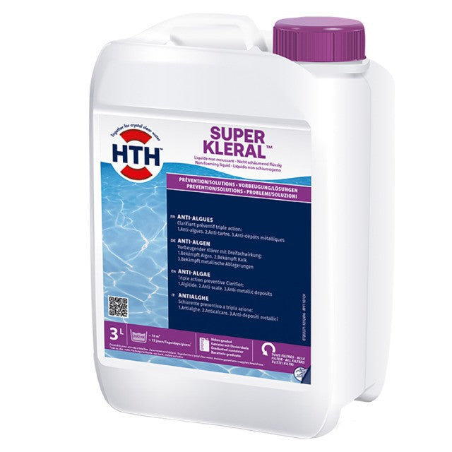 hth Super KLERAL Wasserklärer 3-Fach Wirkung 3 L