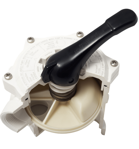 6-Wege Rückspülventil V6 Side Mount 1 ½" ABS