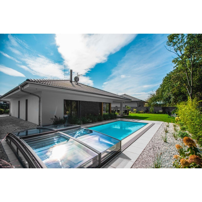 Pool-Überdachung / Albixon Casablanca Infinity Klar 346 x 635 cm