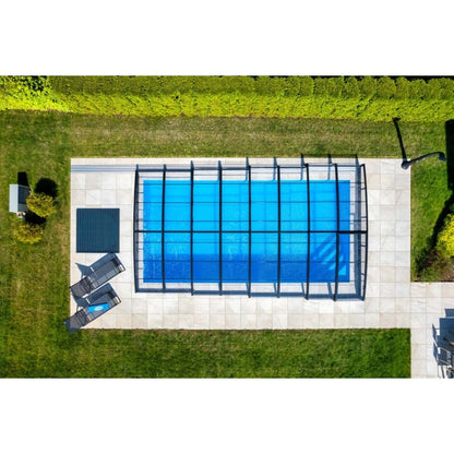 Pool-Überdachung / Albixon Casablanca Infinity Klar 346 x 635 cm