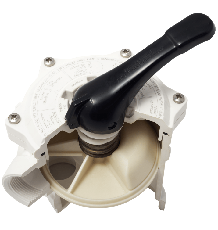 6-Wege Rückspülventil V6 Side Mount 1 ½" ABS