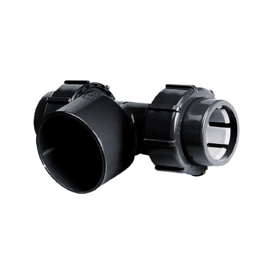 IBG FlexFit Übergangs T-Stück 90°, Klemm – Klebemuffe d50 × 63 × 50